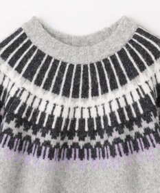 ANY ノルディックパターンニット