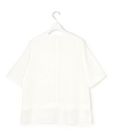 23区 【吸水速乾/UVカット/接触冷感】ストレッチジョーゼット シアーコンビ カットソー