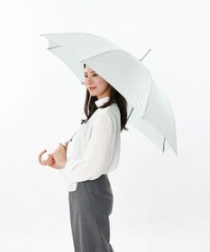 AURORA 【 NINA RICCI（ニナ リッチ）】リボン柄無地ジャガード雨傘（長傘）