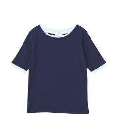 earth music&ecology レイヤードライクバイカラープルオーバー