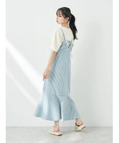 earth music&ecology チェックマーメイドキャミワンピース