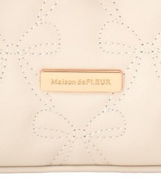 Maison de FLEUR スカーフ付きリボンキルティング2Wayスクエアトート