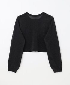 GRACE CONTINENTAL ラメシアーショートニットカーディガン