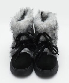 WEGO ボリュームファーレースアップFムートンブーツ