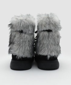 WEGO ボリュームファーレースアップFムートンブーツ