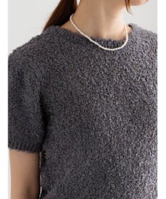 Te chichi テープヤーン前後2WAY5分袖カーディガン