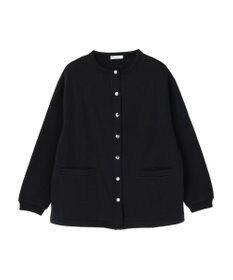 Green Parks 裏起毛ミディ丈ドットボタンカーディガン