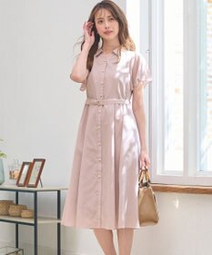 ANY SIS 【洗える】ビューティフレアシャツ ワンピース