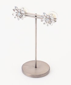 GRACE CONTINENTAL ビジュー＆クリアパールピアス