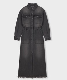 GRACE CONTINENTAL デニムドロストスリットワンピース