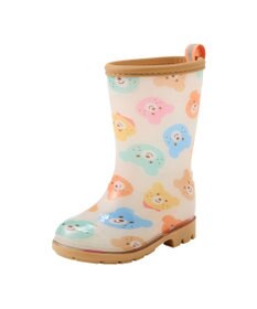 MIKI HOUSE HOT BISCUITS 【13-18cm】 カラフルビーンズ 総柄レインブーツ