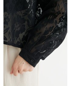 Green Parks ・ＥＬＥＮＣＡＲＥ　ＤＵＥ　バンドカラーレースシャツ