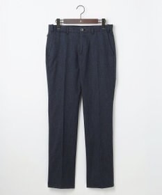 JOSEPH ABBOUD 【キングサイズ・ウエストも伸びる!オーガニックコットン使用】ムリネへリンボンストレッチ パンツ