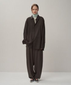 ATON TWIST WOOL WASHER | オーバーサイズシャツ - UNISEX