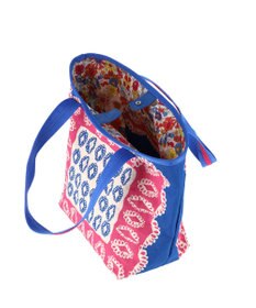 tsumori chisato CARRY ダイヤモンドフラワー トートバッグ リバーシブル 花柄