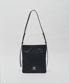 russet バイカラーレザーベルトフラットショルダーバッグ(SF-278)