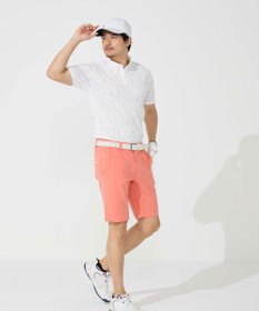 FILA GOLF／marie claire 【FILA GOLF】メッシュ加工ロゴ半袖ポロシャツ