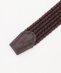 JOSEPH ABBOUD 【キングサイズ・イタリア素材・ストレッチ・日本製】メランジラウンドコードレザーベルト 26SSモデル