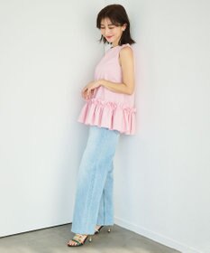 #Newans タックフリルヘムシャツ