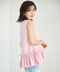 #Newans タックフリルヘムシャツ