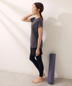 OP／FILA 【Kappa】フィットネスウェア 3点セット Ｔシャツ＋ショートパンツ＋レギンス