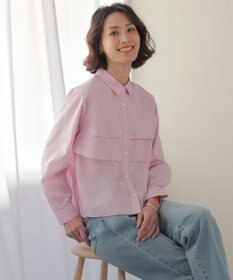 J.PRESS LADIES 【WEB限定カラーあり】COTTON TEX シャツ ブラウス ピンク系