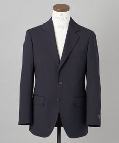 GOTAIRIKU オールシーズン対応【御幸毛織】WOOL×SOLOTEX ストレッチスーツ（ネイビー無地）