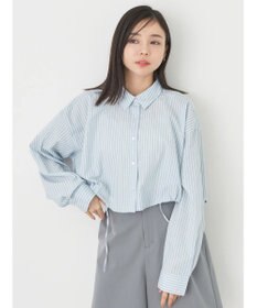 earth music&ecology ドロストヘムショートシャツ