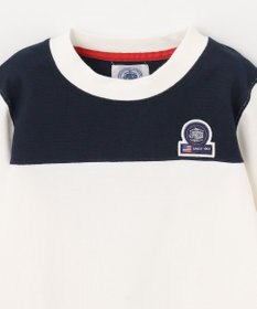 J.PRESS KIDS 【110-130cm】切替×袖プリント 長袖Tシャツ