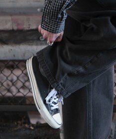 WEGO 【SMLサイズ展開】イージー3Dバレルレッグデニムパンツ