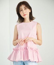 #Newans タックフリルヘムシャツ