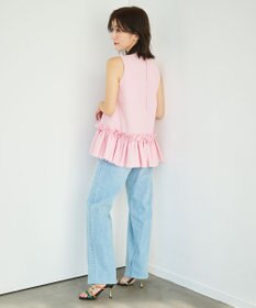 #Newans タックフリルヘムシャツ