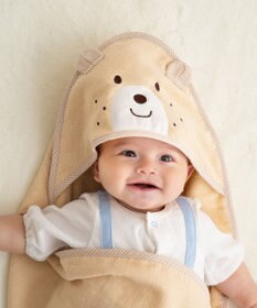 MIKI HOUSE HOT BISCUITS ベビーバスタオル