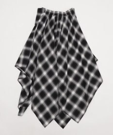 WEGO ネルシャツライクイレヘムロングスカート