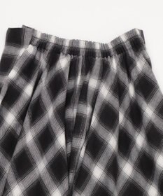 WEGO ネルシャツライクイレヘムロングスカート