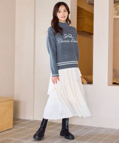 Feroux アシンメトリーティアード スカート