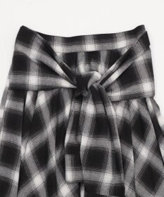 WEGO ネルシャツライクイレヘムロングスカート