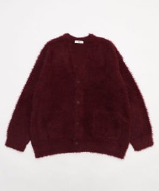 WEGO 【2025秋冬新作/ユニセックス着用ITEM/SMLサイズ展開】フェザーニットカーディガン