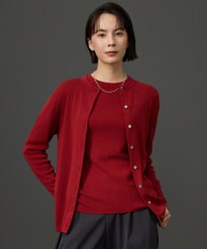 自由区 【SHIHOさん着用・アンサンブル対応可・上品ベーシック】リファインソフトニット カーディガン