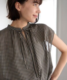 UNFILO シアー2WAYブラウス