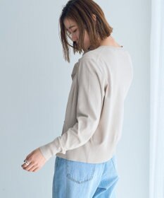 YECCA VECCA ラメ混クルーネックカーディガン