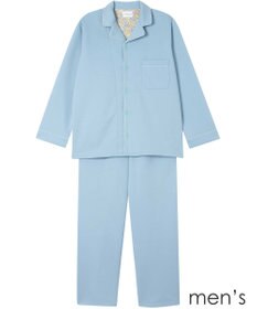 une nana cool 【綿混】ハイゲージダブルエアー メンズ長袖開襟 MADE WITH LIBERTY FABRIC