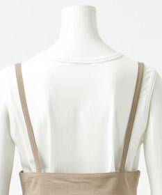 23区 L 【GOLD LABEL】クリスピーリネンストレッチ サスペンダーパンツ