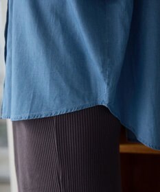 WEGO 【ANGIE VINTAGE】シアーデニムレギュラーカラーシャツ