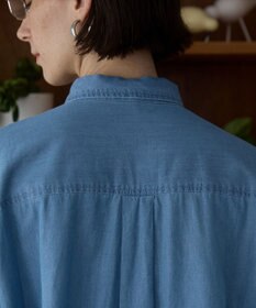 WEGO 【ANGIE VINTAGE】シアーデニムレギュラーカラーシャツ