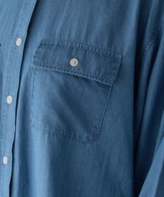 WEGO 【ANGIE VINTAGE】シアーデニムレギュラーカラーシャツ
