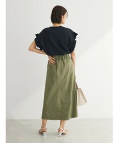 Green Parks ・ＤｏｕｂｌｅＦｌａｇｓ　フリルショルダープリントＴＥＥ