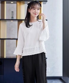 Tiaclasse L 【ブラウス×パンツ2点ット】フリルデザインセットアップ