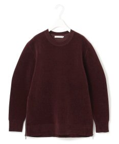 ICB L 【洗える】コットンシェニール コクーンスリーブニット