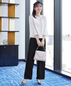 Tiaclasse L 【ブラウス×パンツ2点ット】フリルデザインセットアップ